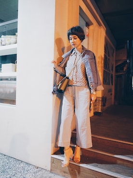 「minis mode（ミニモード）のアイテム」を使った、kiki謝琦琦さん（レディース・162cm）の春コーディネート