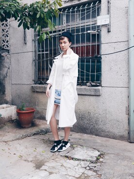 「FABITORIA（ファビトリア）のアイテム」を使った、kiki謝琦琦さん（レディース・162cm）の春コーディネート