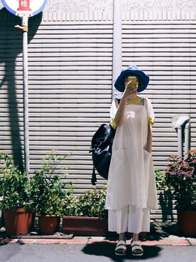 「GIVENCHY（ジバンシイ）のアイテム」を使った、kiki謝琦琦さん（レディース・162cm）の夏コーディネート