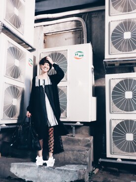 「a fadのアイテム」を使った、kiki謝琦琦さん（レディース・164cm）の秋コーディネート
