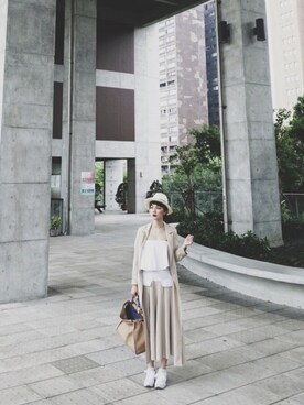 「Marjorie（マージョリー）のアイテム（ジャケット/アウター）」を使った、kiki謝琦琦さん（レディース・164cm）の春コーディネート