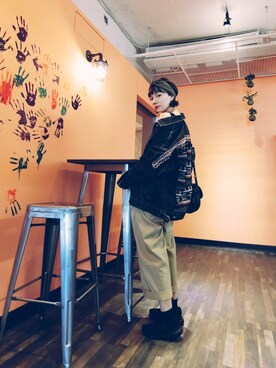 「a fadのアイテム（ジャケット/アウター）」を使った、kiki謝琦琦さん（レディース・164cm）の秋コーディネート
