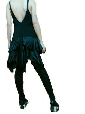 「MARITHE+FRANCOIS GIRBAUDのアイテム（ワンピース、ブラック系）」を使った、mmmさん（レディース・157cm）の春コーディネート