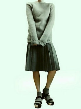 「BALENCIAGA（バレンシアガ）のアイテム（サンダル、ブラック系）」を使った、mmmさん（レディース・157cm）の春コーディネート