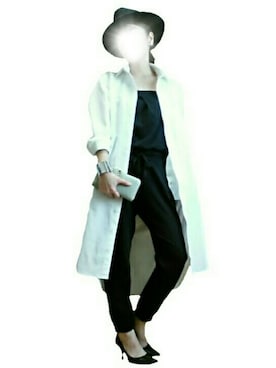 「Chloe（クロエ）のアイテム（財布、グリーン系）」を使った、mmmさん（レディース・157cm）の春コーディネート