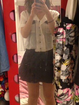 「OZOC（オゾック）のトップス
（シャツ/ブラウス、その他）」を使った、RiKOさん（レディース・156cm）の春コーディネート