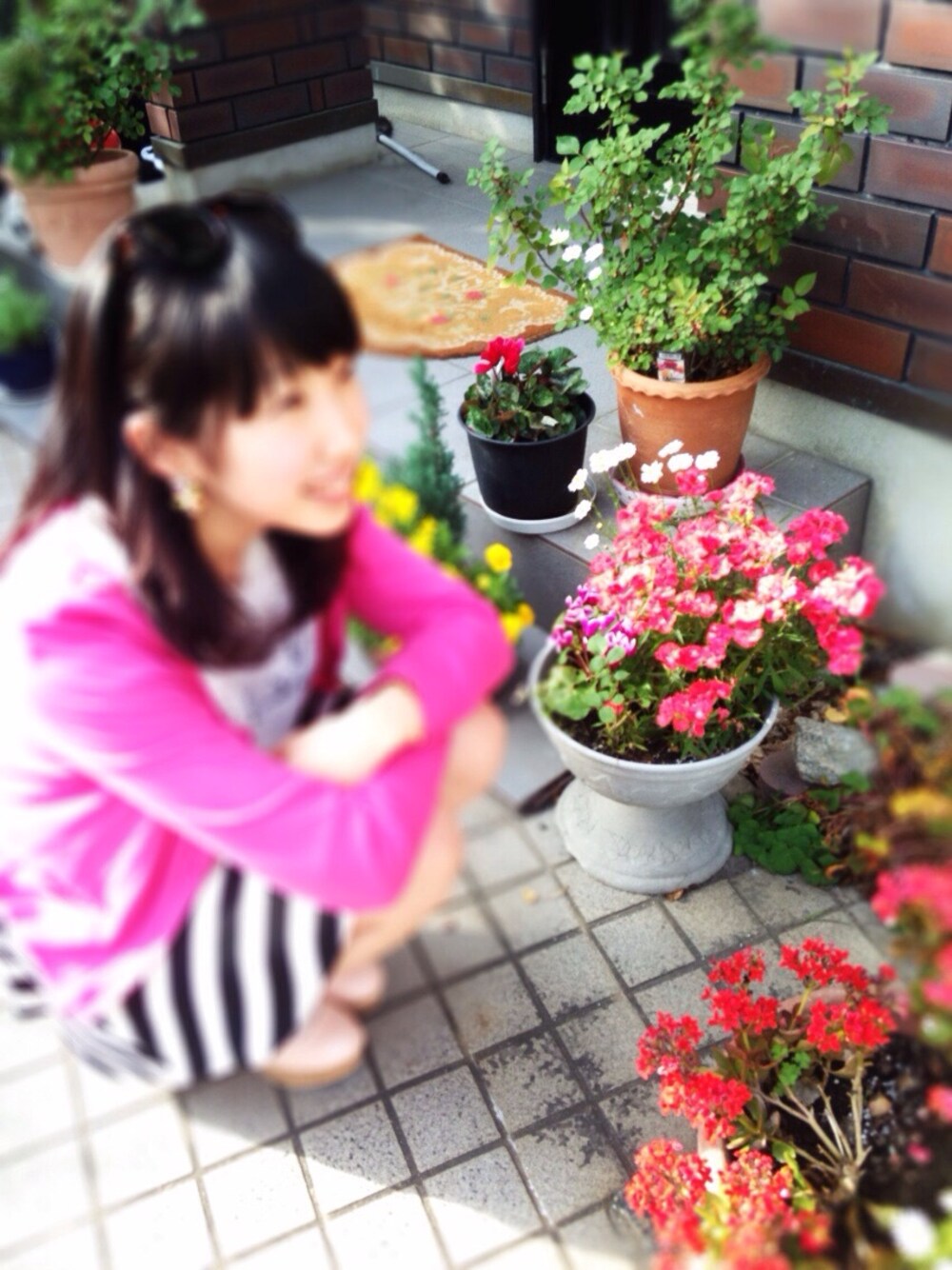 「MAJESTIC LEGONのアイテム（シャツ/ブラウス、ホワイト系）」を使った、Yukina...♡さん（レディース・156cm）の冬コーディネートの1枚目の写真