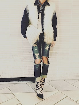 「import shoes（インポートシューズ）のアイテム」を使った、やかんさん（レディース・160cm）の秋コーディネート