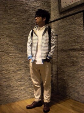 粟津悠樹さん（メンズ・167cm）の冬コーディネート