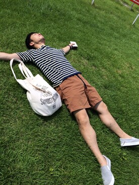 粟津悠樹さん（メンズ・167cm）の夏コーディネート