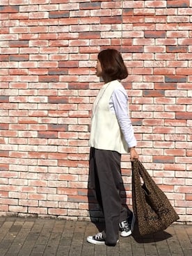 「TODAY'S SPECIAL（トゥデイズスペシャル）のアイテム（アクセサリー）」を使った、mooanさん（レディース・158cm）の秋コーディネート