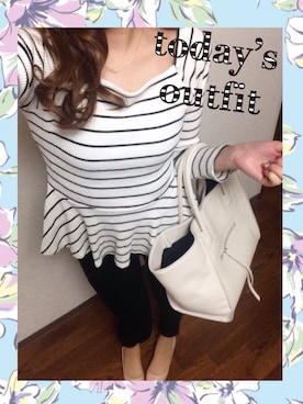 「セリーヌ風バッグ」｜yurika*❤︎さん（レディース・162cm）の春コーディネート