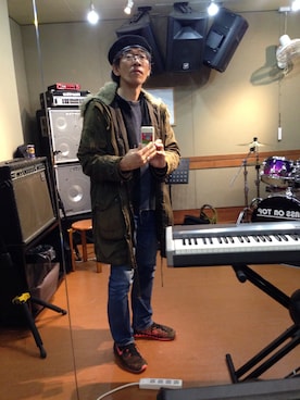 「フェリシモ（フェリシモ）のアイテム（ジャケット/アウター）」を使った、Toshiki Harutaさん（メンズ・173cm）の冬コーディネート