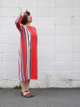 「NAOT（ナオト）のアイテム」を使った、toitスタッフさん（レディース・159cm）の春コーディネート