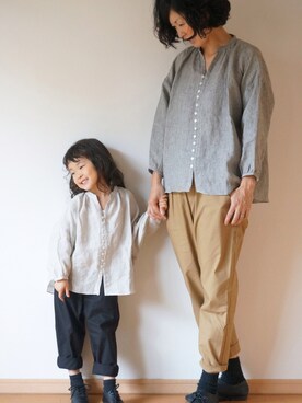 「pongee（ポンジー）のアイテム（パンツ）」を使った、pongeeさん（レディース・170cm）の秋コーディネート