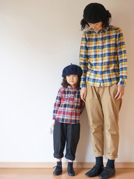 「pongee（ポンジー）のアイテム（パンツ）」を使った、pongeeさん（レディース・170cm）の秋コーディネート