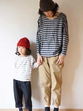 「pongee（ポンジー）のアイテム（パンツ）」を使った、pongeeさん（レディース・170cm）の秋コーディネート