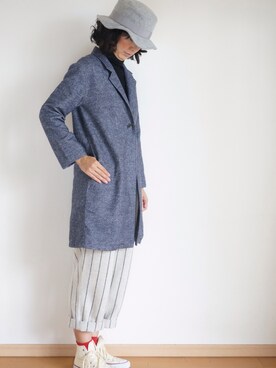 「pongee（ポンジー）のアイテム（ジャケット/アウター）」を使った、pongeeさん（レディース・170cm）の秋コーディネート