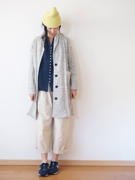 「pongee（ポンジー）のアイテム（パンツ）」を使った、pongeeさん（レディース・170cm）の冬コーディネート