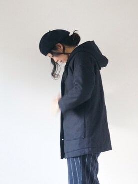 「pongee（ポンジー）のアイテム（ジャケット/アウター）」を使った、pongeeさん（レディース・170cm）の冬コーディネート