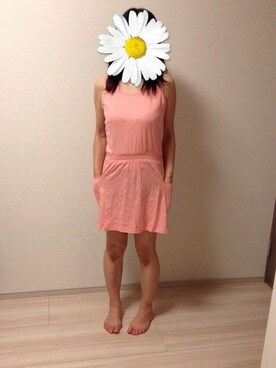 「MIXXO（ミッソ）のアイテム（ワンピース/ドレス）」を使った、太田優子さん（レディース・155cm）の春コーディネート