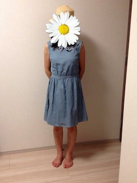 「MIXXO（ミッソ）のアイテム（ワンピース/ドレス）」を使った、太田優子さん（レディース・155cm）の春コーディネート