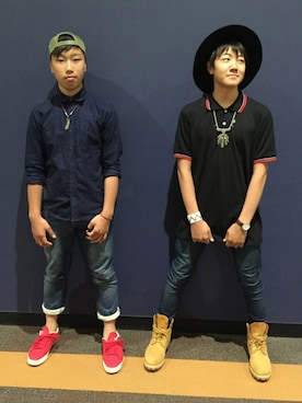 「Daniel Wellington（ダニエルウェリントン）の【Daniel Wellington】レザーバンド３６ＭＭ（アナログ腕時計）」を使った、Ｎobuさん（メンズ・163cm）の夏コーディネート