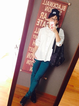 「FINAL DECISION（ファイナルディシジョン）のアイテム（トップス）」を使った、サミ〜さん（レディース・153cm）の秋コーディネート