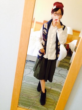 「FINAL DECISION（ファイナルディシジョン）のアイテム（トップス）」を使った、サミ〜さん（レディース・153cm）の秋コーディネート