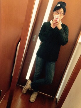 「FINAL DECISION（ファイナルディシジョン）のアイテム（トップス）」を使った、サミ〜さん（レディース・153cm）の秋コーディネート