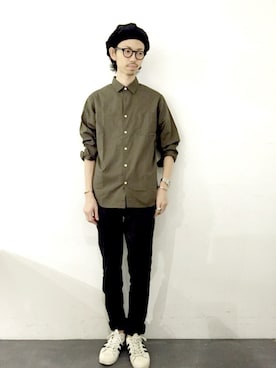 「SEVENDAYS=SUNDAY（セブンデイズサンデイ）のアイテム（帽子）」を使った、FUJISAWAさん（メンズ・178cm）の夏コーディネート