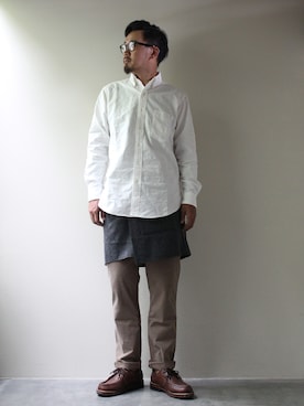 「アイテム（モカシン/デッキシューズ）」を使った、Yosemite.tenshuさん（メンズ・181cm・30代）の夏コーディネート