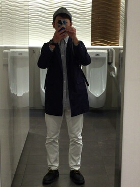 「Dr. Martens（ドクターマーチン）のDr.Martens (ドクターマーチン)/1461 3EYE GIBSON SHOES（その他シューズ）」を使った、syab2480さん（メンズ・175cm）の秋コーディネート