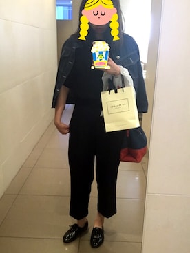 「アイテム（フレグランス、イエロー系）」を使った、ririri2525さん（レディース・165cm）の秋コーディネート