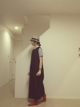 「FITH（フィス）のアイテム（帽子）」を使った、sieluさん（レディース・164cm）の春コーディネート