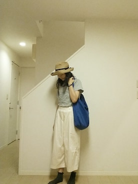 「NEEDLE WORK SOON（ニードルワークスーン）のアイテム」を使った、sieluさん（レディース・164cm）の夏コーディネート