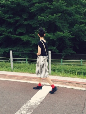 「MEIN HEIM（マイン　ハイム）のアイテム」を使った、sieluさん（レディース・164cm）の夏コーディネート