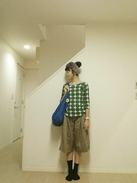 「marble sud（マーブルシュッド）のアイテム（トップス）」を使った、sieluさん（レディース・164cm）の秋コーディネート