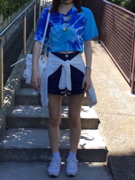 「one way（ワンウェイ）のアイテム（アクセサリー）」を使った、AOIさん（レディース・154cm）の夏コーディネート
