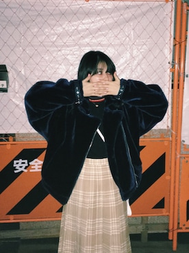 「PAMEO POSE（パメオポーズ）のアイテム（その他アウター）」を使った、菅沼 ゆりさん（レディース・153cm）の冬コーディネート
