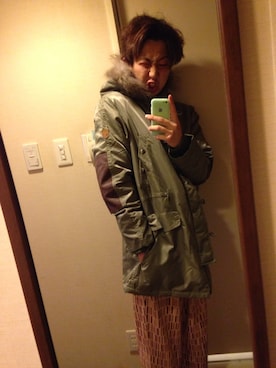 「SILAS(サイラス)のアイテム(その他アウター)」を使った、ゆゆゆすけさん(メンズ・176cm)の冬コーディネート