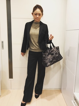 「イタリア製」｜みるねぇさん（レディース・166cm）の秋コーディネート