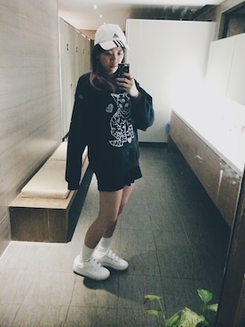 「Kawaii」｜「アイテム（帽子）」を使った、M Shiuanzさん（レディース・165cm）の春コーディネート