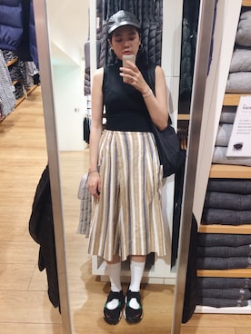 「adidas by Stella McCartney（アディダスバイステラマッカートニー）のアイテム（キャップ）」を使った、M Shiuanzさん（レディース・165cm）の夏コーディネート