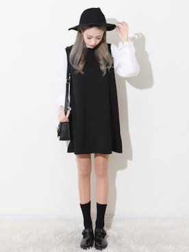 「bullang girl」｜千秋さん（レディース・156cm）の冬コーディネート