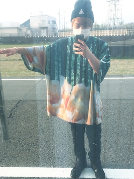 「W.I.A（ダブルアイエー）のアイテム」を使った、shinjiさん（メンズ・170cm）の春コーディネート