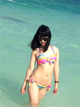 「SCYE BASICS（サイベーシックス）のアイテム（水着/着物・浴衣）」を使った、蒙小姐さん（レディース・163cm）の夏コーディネート