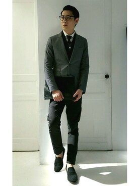 「initial（イニシャル）のアイテム（フォーマルスーツ/小物）」を使った、Ivan Kanさん（メンズ・178cm）の春コーディネート