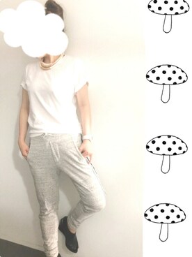 「stradivarius（ストラディバリウス）のアイテム（ネックレス）」を使った、MARIKO.Iさん（レディース・156cm）の夏コーディネート