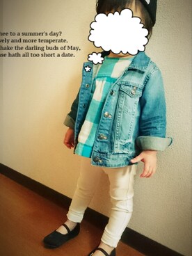 「babygap」｜「アイテム（バレエシューズ）」を使った、kinokonokoさん（キッズ・80cm）の春コーディネート